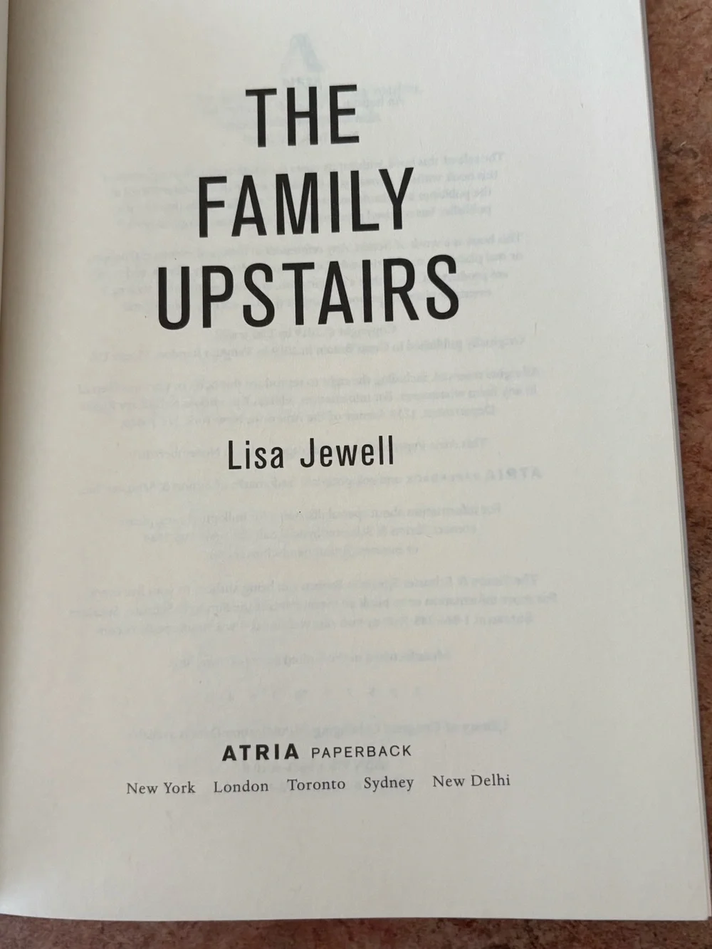 Lisa Jewell — The Family Upstairs
